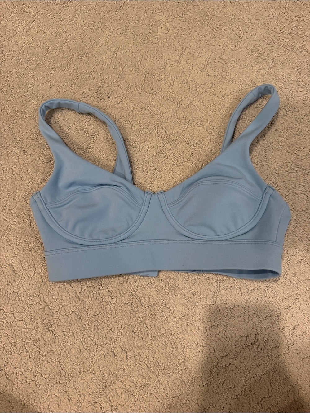 L Space Like New XS Light Blue Sports Bra